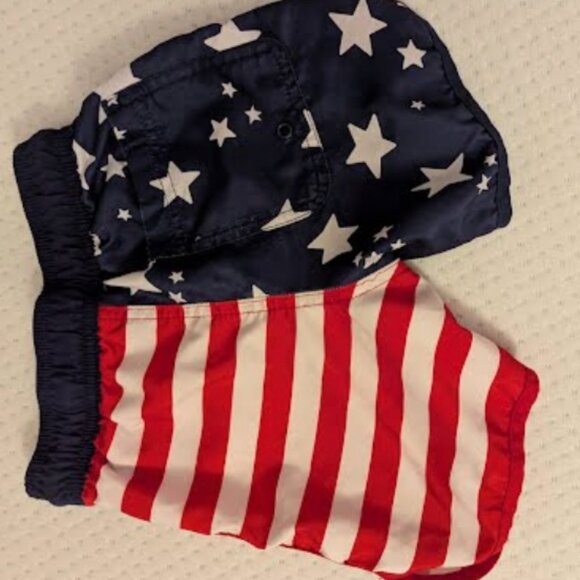 red,white, and blue swim trunks - Picture 2 of 2